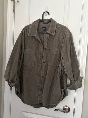 Gap Oversized Corduroy Shirt Women’s Size M